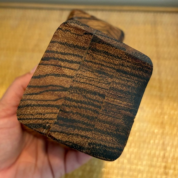 Handmade vintage wooden tree with hidden storage spot - Picture 6 of 8